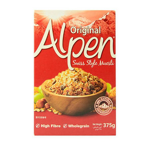Alpen 欧倍 瑞士风味燕麦干果早餐麦片 原味 375g 9.9元
