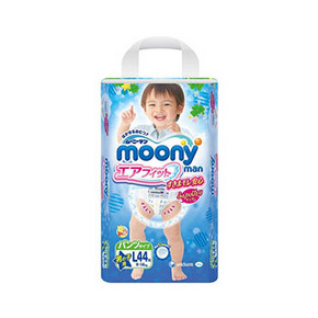 日本 MOONY 尤妮佳 婴儿纸尿裤/拉拉裤 男 L44片 77.9元(69+8.9)