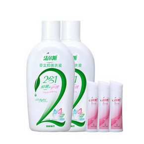 洁尔阴 女性私处护理草本洗液套装 300ml*2瓶 21.9元包邮(36.9-15券)
