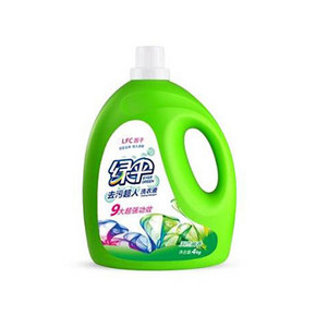 绿伞 去污超人 洗衣液4kg*4瓶(共16kg) 104.8元(每买1送1+用券)