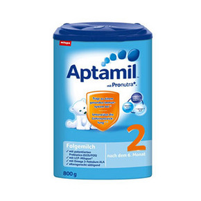 aptamil 德国爱他美 婴幼儿奶粉 2段 800g*2罐 122元(218-109+13)