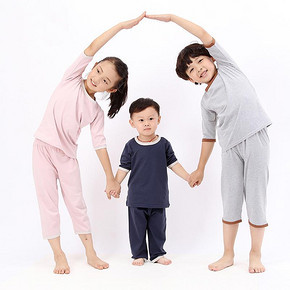 眼镜狗 纯棉儿童家居服套装 19元包邮(59-40券)