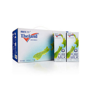 新西兰进口 Theland 纽仕兰 全脂牛奶 250ml*10盒*4箱 88元(118-30/买1送1)