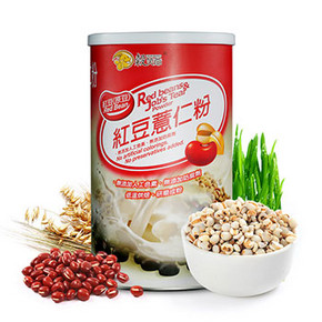 前5分钟半价# 台湾进口 谷笑爷 红豆薏仁粉 500g 44.9元包邮(89.9-45)