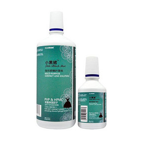 科莱博 小黑裙隐形眼镜护理液 500ml+送100ml 9.9元包邮