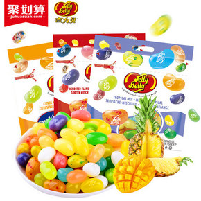 前3分钟半价# 泰国进口 吉力贝热带水果软糖豆100g  12元(24-12)