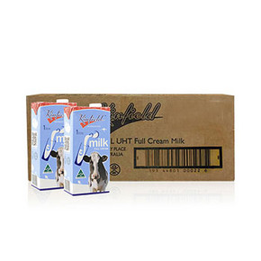 限地区# 澳洲 Kinfield 金菲尔德 超高温灭菌乳全脂牛奶 1L*12盒 59元
