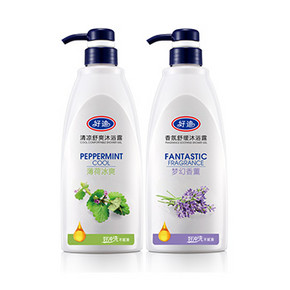 好迪 香氛舒缓沐浴露 600ml*2瓶套装 19.9元包邮(29.9-10券)