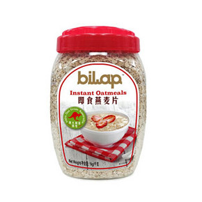 马来西亚进口 Bilap 比纳 即食燕麦片1kg 折15.6元(24.9*4+税-50)