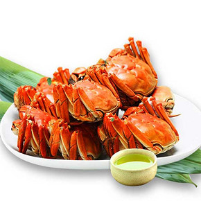 前10分钟半价# 蟹联蟹业 鲜活大闸蟹 6只装 64元包邮(128-64)