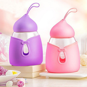 前5分钟半价# 物生物 小可便携玻璃杯 350ml 29.9返14.9元