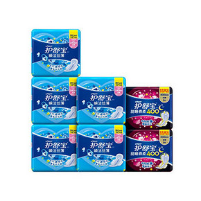 护舒宝 瞬洁丝薄网面 日夜组合 日6片*5包+夜3片*2包 27.9元