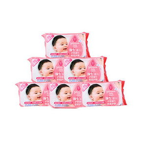 Johnson 强生 婴儿护肤湿巾 有香型 80片×6包 折44.9元(59.9，99-30)