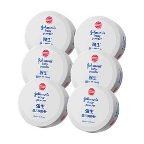 Johnson 强生 婴儿爽身粉 140g*6盒装  59元