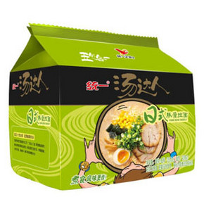 统一 汤达人 豚骨味方便面90g*5包 折16.6元(21.6X4-20)