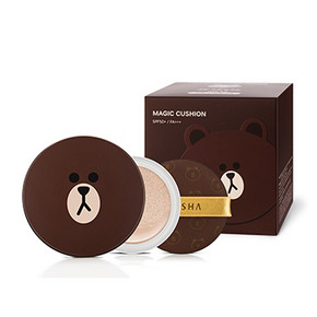 萌熊驾到# 谜尚 line friends限量布朗熊气垫BB 15g*2 99元包邮