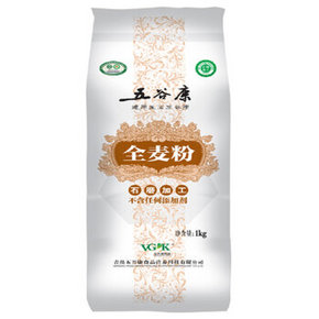五谷康 有机石磨全麦粉 1000g 折6.9元(9.9，3件7折)