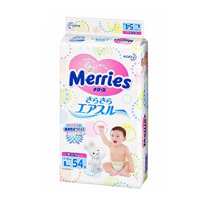 花王 Merries 妙而舒 纸尿裤 L54 89元(3件包邮)