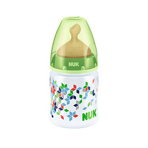 NUK 宽口径PP奶瓶 配防胀气奶嘴 150ml 39元