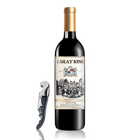 CarayKing 赤霞珠 干红葡萄酒 750ml 送海马刀 9.9元包邮(119-109.1)