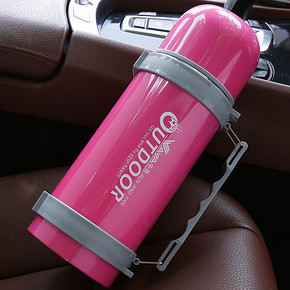 华亚 家用大容量真空不锈钢保温壶 1L 29.9元包邮(39.9-10券)