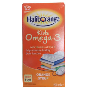 Haliborange 儿童Omega-3鱼油糖浆维生素200ml 香橙味 11.8元(9.9+1.8)