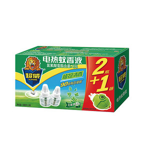 限地区# 超威 电蚊香液 植物艾草清香型 2瓶+加热器 15.5元