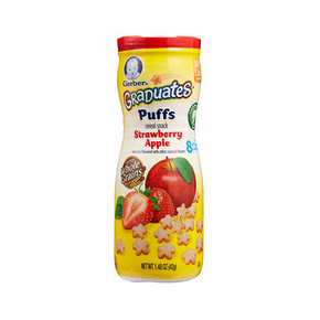 GERBER 嘉宝 婴幼儿辅食 星星泡芙 草莓苹果口味 42g 11.7元(9.9+1.8)