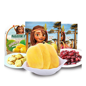 前3分钟# 溜溜梅 芒果干+菠萝蜜+蔓越莓干 3袋装 19.9元包邮(25.9-6)