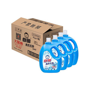 白猫 高效洁净 清新花香洗衣液 3k*4瓶 55元