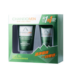 CHANDO 自然堂 男士劲爽控油洁面膏 100g+50g 19.9元