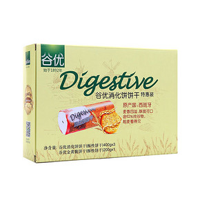 西班牙进口 Gullon 谷优 消化饼 1400g 24.8元