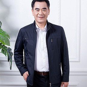 爸爸的新衣# 班瑞尔 中年男士立领夹克外套 59元包邮(119-60券)