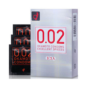 #七夕#OKAMOTO 冈本 002 okamoto 超薄安全套 3个 11.7元(9.9+1.8)