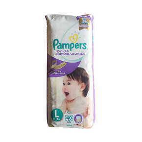 日本进口 pampers 帮宝适 紫帮 纸尿裤 L40片 77.9元(69+8.9)