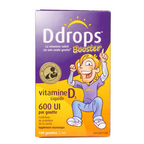 Ddrops Booster 儿童维生素D3滴剂5ml 180滴 80.1元(79+10.1)