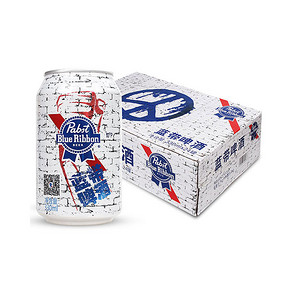 Blue Ribbon 蓝带 啤酒 反战版10度 330ml*24听 54元