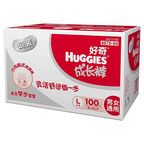 HUGGIES 好奇 银装 成长裤 L100片 折94元(188-10)
