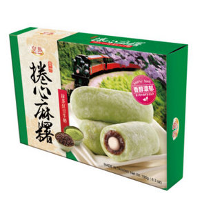 皇族 捲心麻糬 抹茶红豆牛奶 180g 9.9元