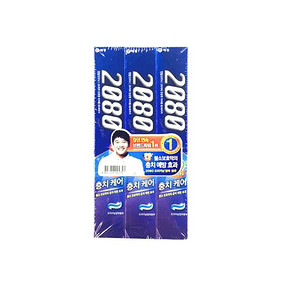 爱敬2080 蓝色清新薄荷牙膏 140g*3支*4件 100元(99+11-10券)