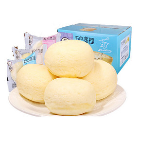 休闲农场 奶香蒸蛋糕1000g+蒸三明治500g 31.9元包邮(36.9-5券)