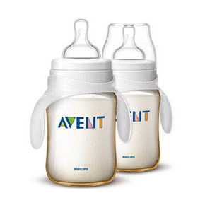 AVENT 新安怡 宽口径经典PES奶瓶260ml*2个+奶嘴 110元包邮(198-88)