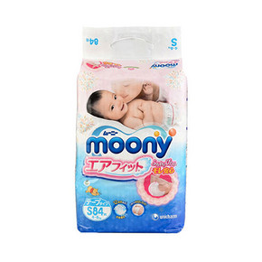 日本 MOONY 尤妮佳 纸尿裤 S84片 77.9元(69+8.9)