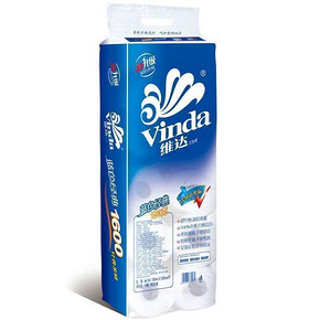 维达 蓝色经典卷纸 160g 3层*10卷 15.9元