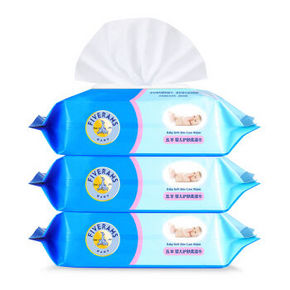 五羊 婴儿护肤柔湿巾带盖80片×3包 17.9元