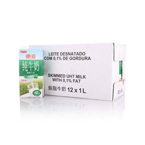 Weidendorf 德亚 脱脂牛奶 1L*12盒 59元