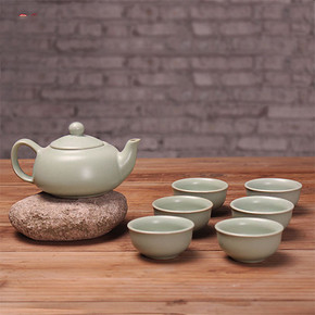 夏日品茗# 心艺德 汝窑茶具套装 多款可选 9.9元包邮(19.8-9.9)