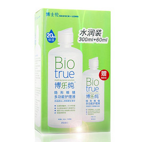 博士伦 博乐纯 仿生多功能隐形眼镜护理液 300ml+60ml 38元包邮