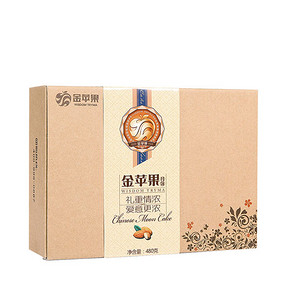 金苹果 心悦礼月饼简装礼盒480g 12.9元包邮(42.9-30券)