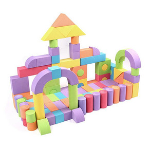 孩子宝贝 eva泡沫积木拼插益智玩具 小号50块 18元包邮(38-20券)
